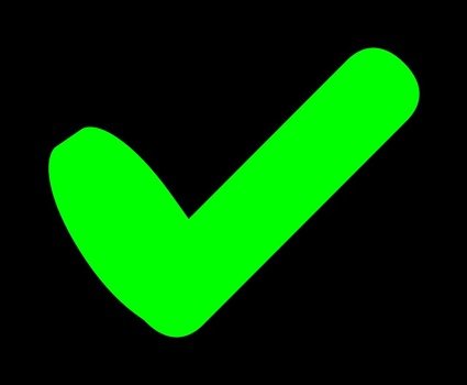 Tick By Mcol A Green Check Mark