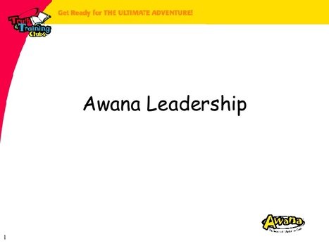 Awana Trek Presentation Slides