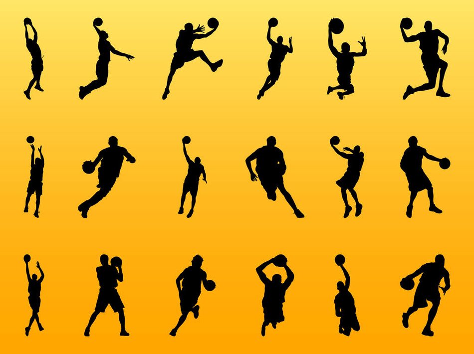 Basketball Player Silhouette Vector N2