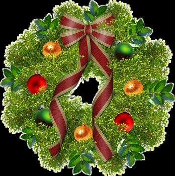 Christmas Wreath Clip Art N100