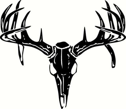 Deer Skull Window Decals