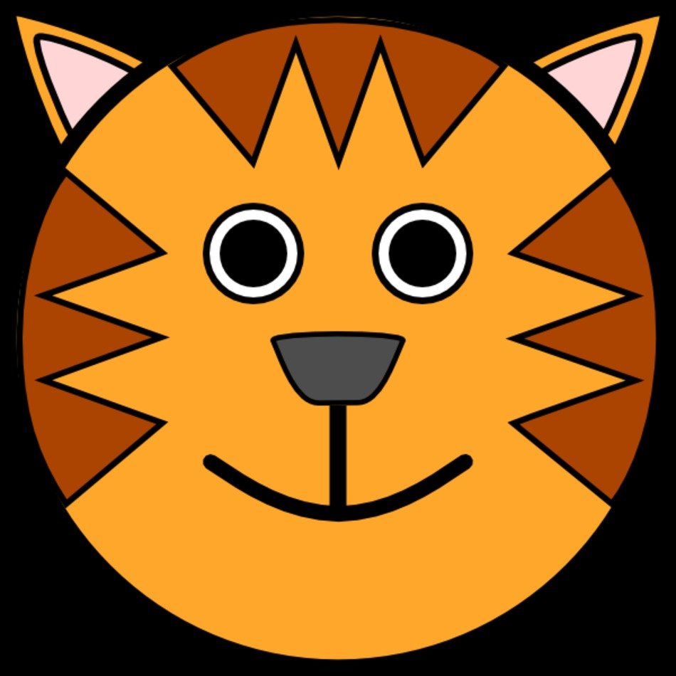Tiger Face Clip Art N33