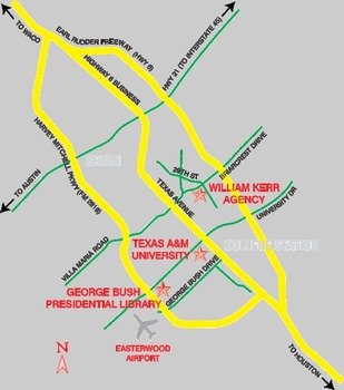 Map Texas Bryan TX