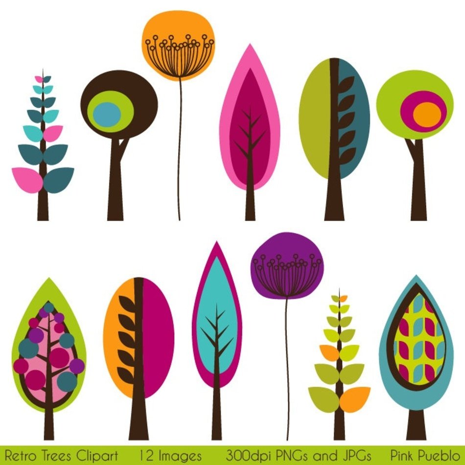 Vintage Tree Clip Art