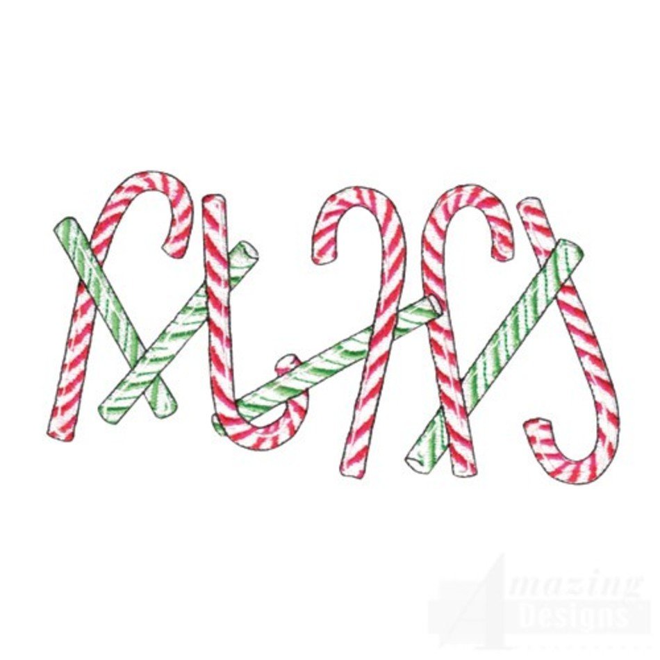 Candy Cane Border N2