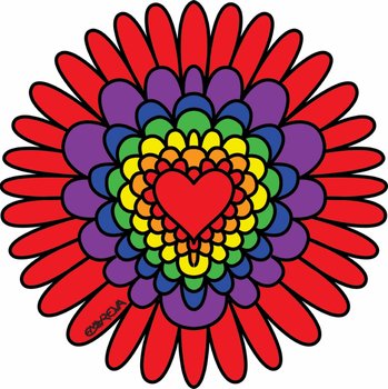 Heart And Flower Coloring Pages