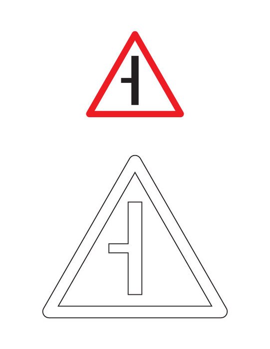 Road Signs Coloring Pages N2