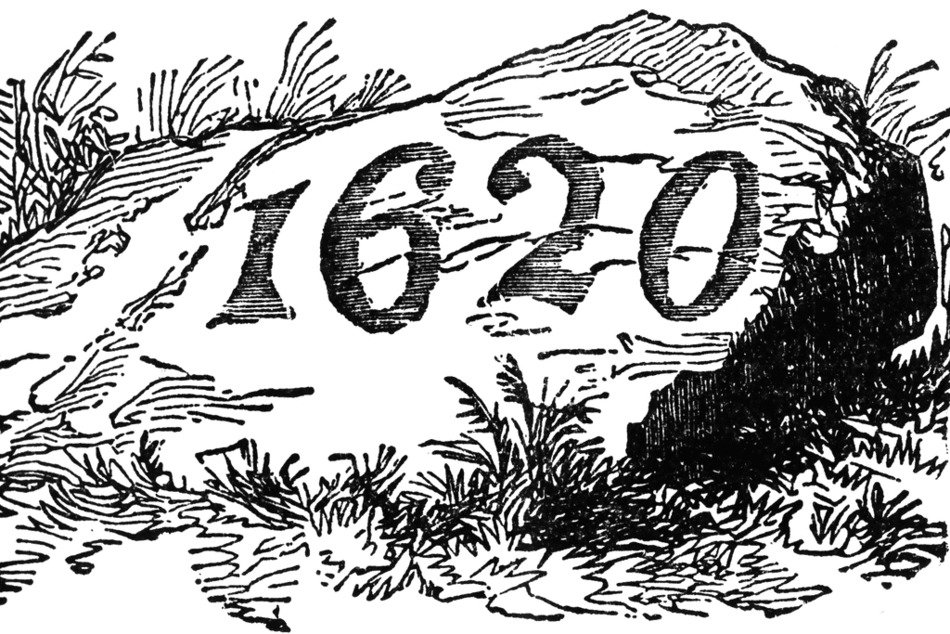Drawing of the 1620 on a Rock