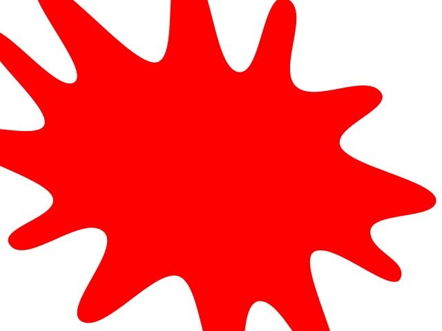 Red Paint Splatter Clip Art N24