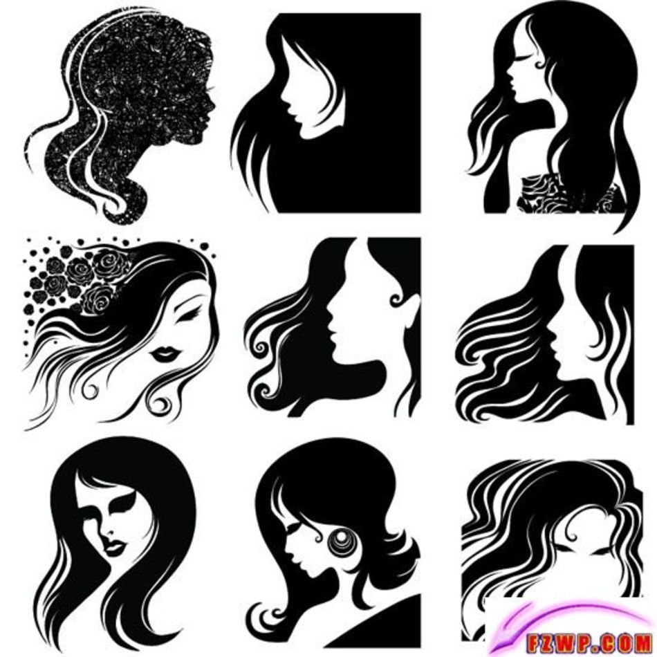Female Silhouette Vectors