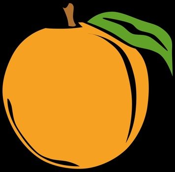 Peach Fruit Clip Art N25