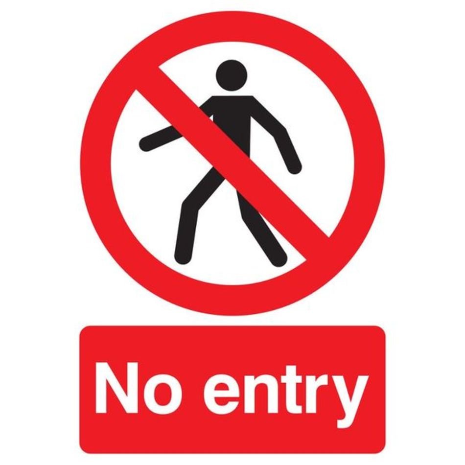 No Entry Sign N23