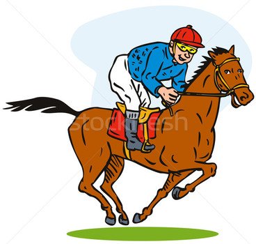 Cartoon Horse Racing Clip Art N4