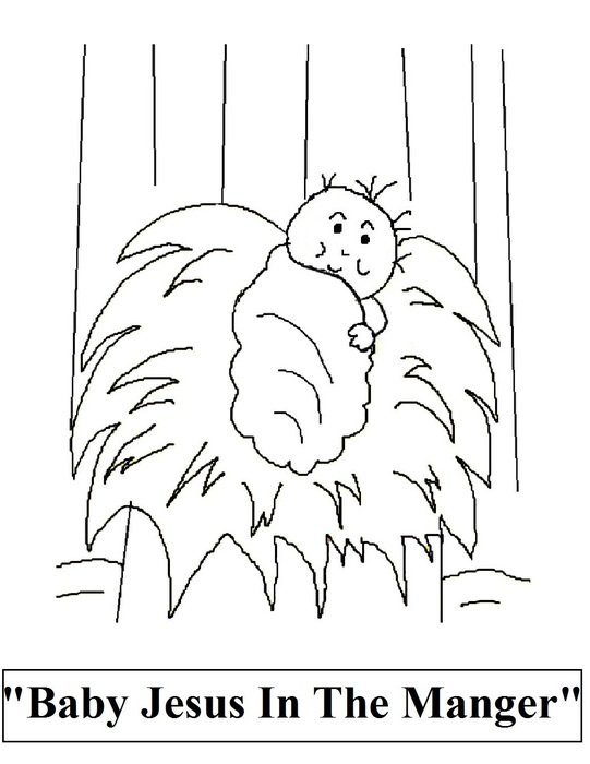 Baby Jesus Coloring Pages N7