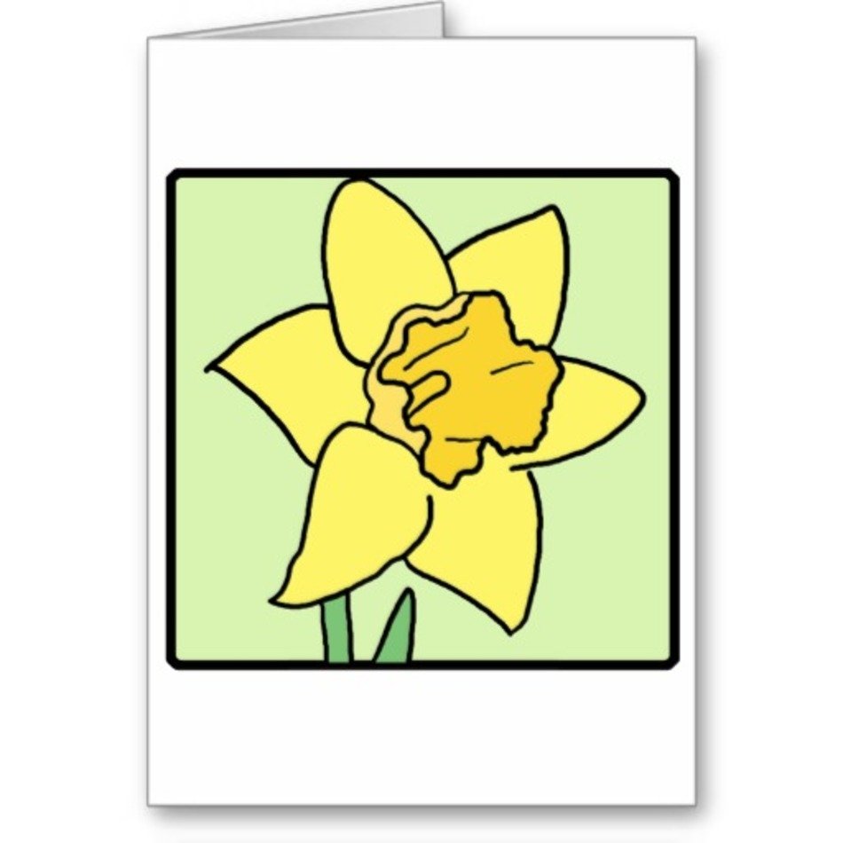Cartoon Daffodil Clip Art N6