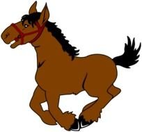 Trotting Horse Clip Art N4