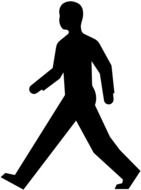 Pedestrian Sign Clip Art N2