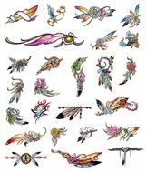 Native American Feather Tattoo Designs N2