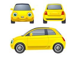 Car Yellow Cartoon drawing