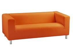 Orange soft sofa