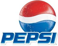 Pepsi clobe, red and blue Logo