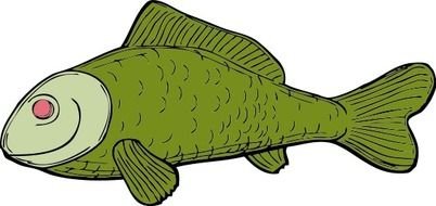 Green Fish Clip Art N20