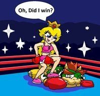 Bowser And Princess Peach Vs Daisy