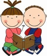 Tomorrow Clipart Free Clip Art Children Reading Books 600x715 13q6cfw