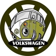 VW cartoon van