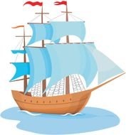 Sailing Ship Clip Art N19