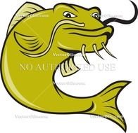 Angry Cartoon Fish N6