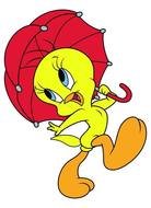 Clipart of cartoon Tweety