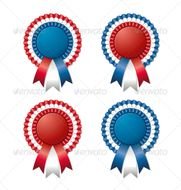 Red White And Blue Ribbon Clip Art N6