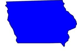 Iowa Clip Art drawing