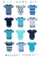 Colorful baby clothes clipart