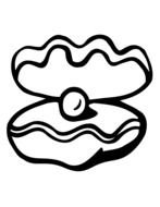 Cartoon Clam Coloring Pages