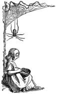 Little Miss Muffet drawing