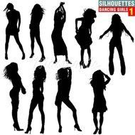 Hip Hop Dancer Silhouette Clip Art N16