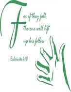 Wall Decals And Stickers For If They Fall The One Will Lift Up His