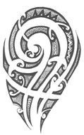 Polynesian Tribal Designs drawing