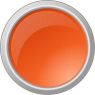 Shiny orange button clipart