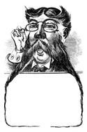 vintage portrait of a man in pince-nez