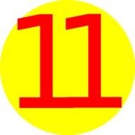 Number 11 Clip Art N23
