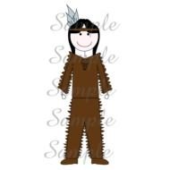 Native American Boy Clip Art N5