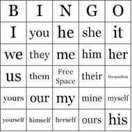 Pronouns List Printable