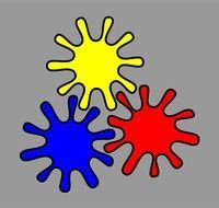 color Gears Clip Art drawing