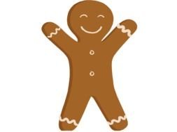 sweet Gingerbread Man drawing