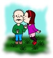 Cartoon Big Kiss