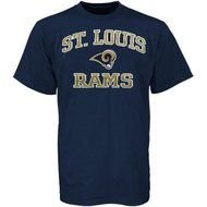 And Soul T Shirt Navy Blue St Louis Rams Heart