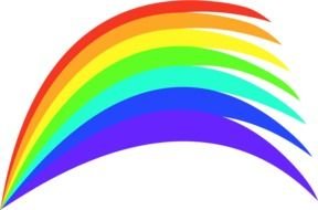 Cartoon Rainbow drawing
